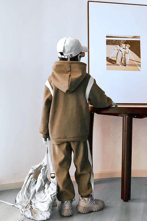 Kids Panda Hoodie Winter Set