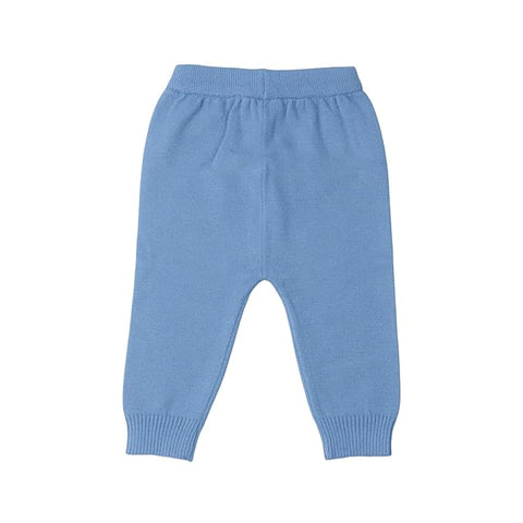 Kid's Cartoon Bear Knitted Warm Woolen Sweater Tshirt and Joggers Pant Winter Co-ord Set