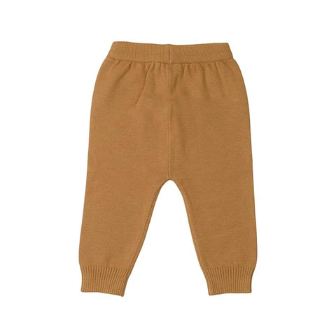 Kid's Cartoon Bear Knitted Warm Woolen Sweater Tshirt and Joggers Pant Winter Co-ord Set