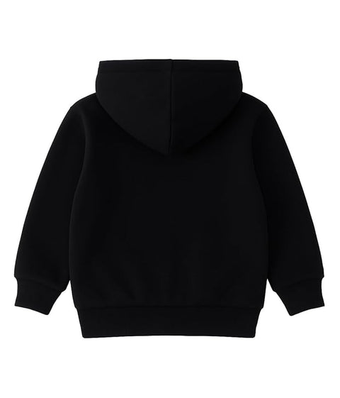 Kid's Winter Warm Fleece Front Open Zipper Hoodie Sweatshirt Jacket