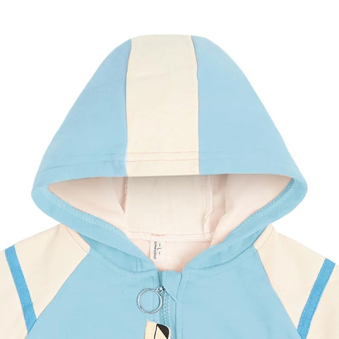 Kid's Winter Warm Fleece Front Open Zipper Hoodie Sweatshirt Jacket