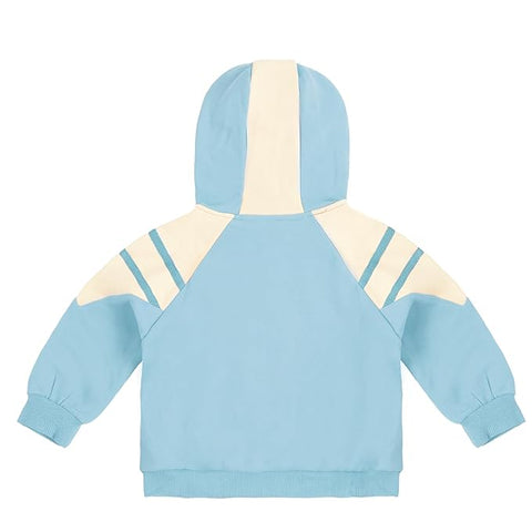 Kid's Winter Warm Fleece Front Open Zipper Hoodie Sweatshirt Jacket