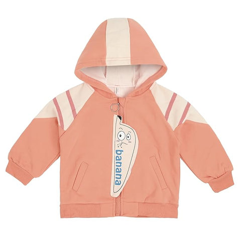 Kid's Winter Warm Fleece Front Open Zipper Hoodie Sweatshirt Jacket