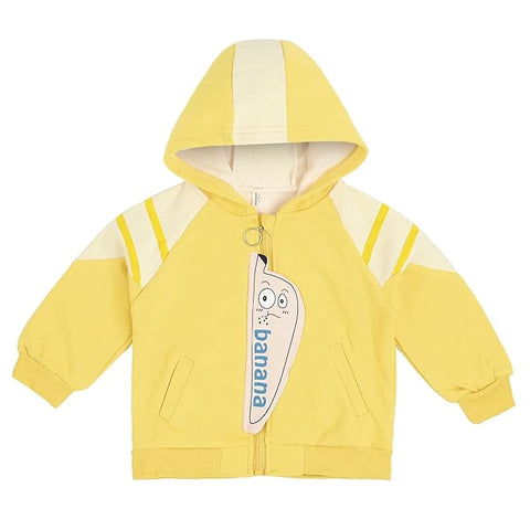 Kid's Winter Warm Fleece Front Open Zipper Hoodie Sweatshirt Jacket