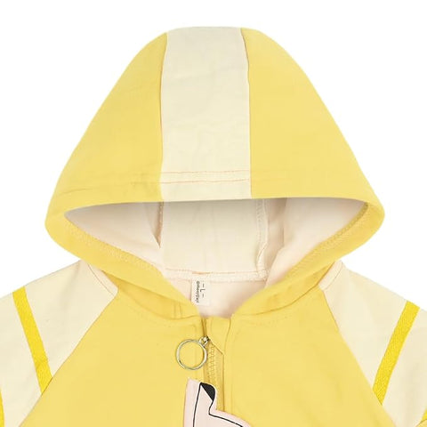 Kid's Winter Warm Fleece Front Open Zipper Hoodie Sweatshirt Jacket