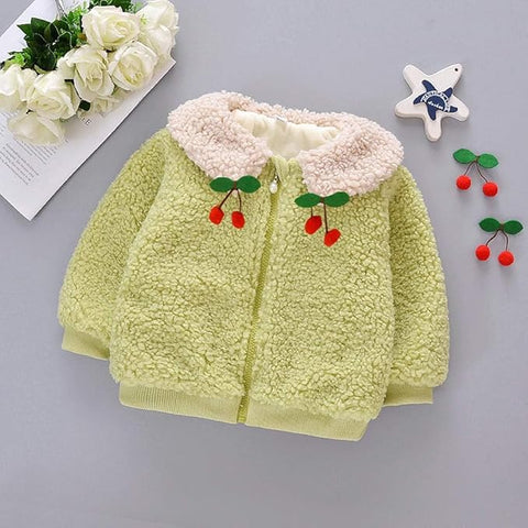 Girl's Winter Warm Zipper Fur Jacket Coat Party Outerwear