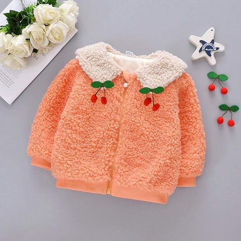 Girl's Winter Warm Zipper Fur Jacket Coat Party Outerwear