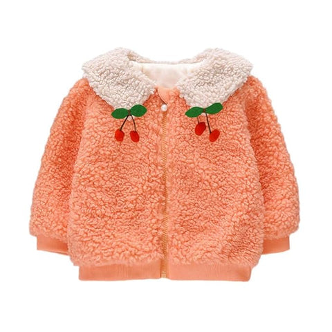 Girl's Winter Warm Zipper Fur Jacket Coat Party Outerwear