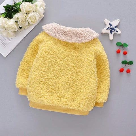 Girl's Winter Warm Zipper Fur Jacket Coat Party Outerwear