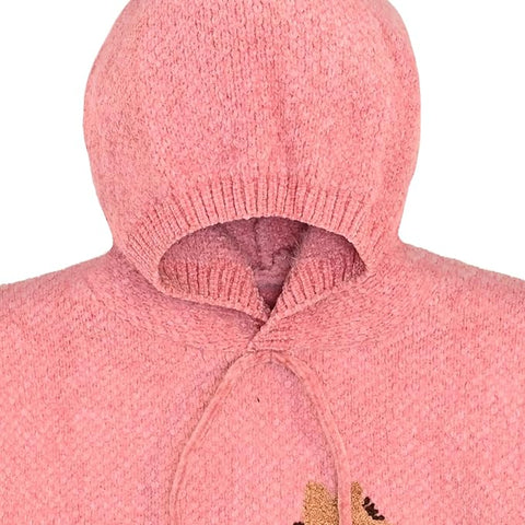 Solid Wool Kid's Full Sleeve Warm Winter Sweater Hoodie Sweatshirt Pullover