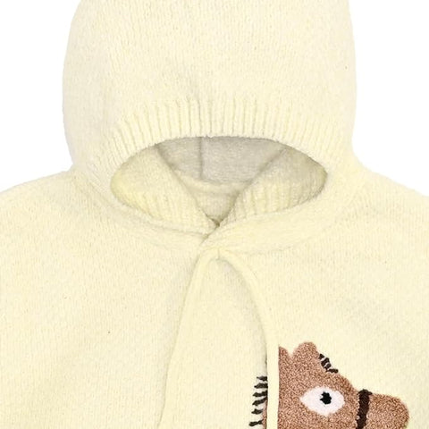 Solid Wool Kid's Full Sleeve Warm Winter Sweater Hoodie Sweatshirt Pullover