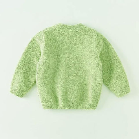Kid's Cartoon Soft Fur Woollen Winter Pullover Sweater