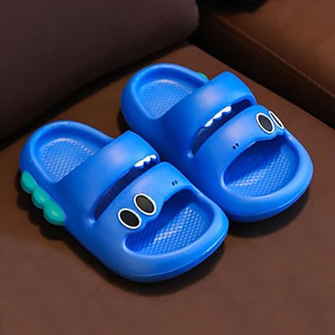 Cute Froggy Cartoon Kids Open Toe Slip on Clogs Sandal Slipper Slide