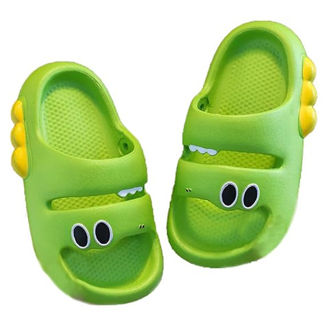 Cute Froggy Cartoon Kids Open Toe Slip on Clogs Sandal Slipper Slide