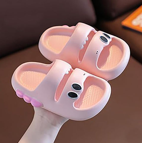Cute Froggy Cartoon Kids Open Toe Slip on Clogs Sandal Slipper Slide