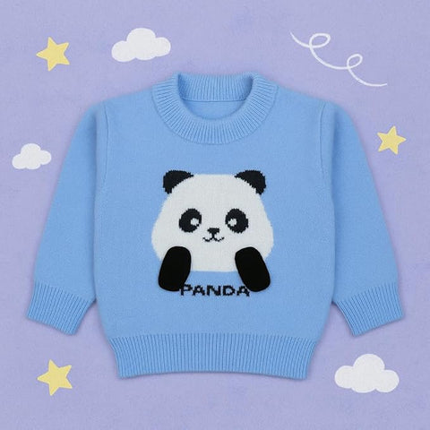 Kids Knitted Warm Panda Sweater Pullover