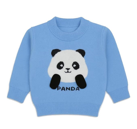 Kids Knitted Warm Panda Sweater Pullover