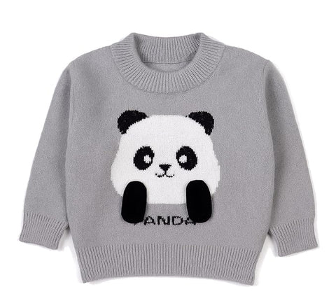 Kids Knitted Warm Panda Sweater Pullover