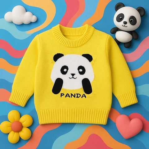 Kids Knitted Warm Panda Sweater Pullover