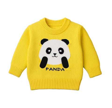 Kids Knitted Warm Panda Sweater Pullover