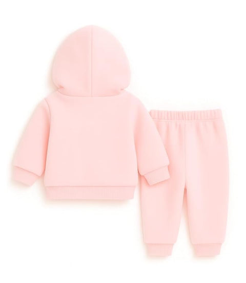Kid's Smiling Star Warm Fleece Pullover Sweatshirt Hoodie  and Jogger Set