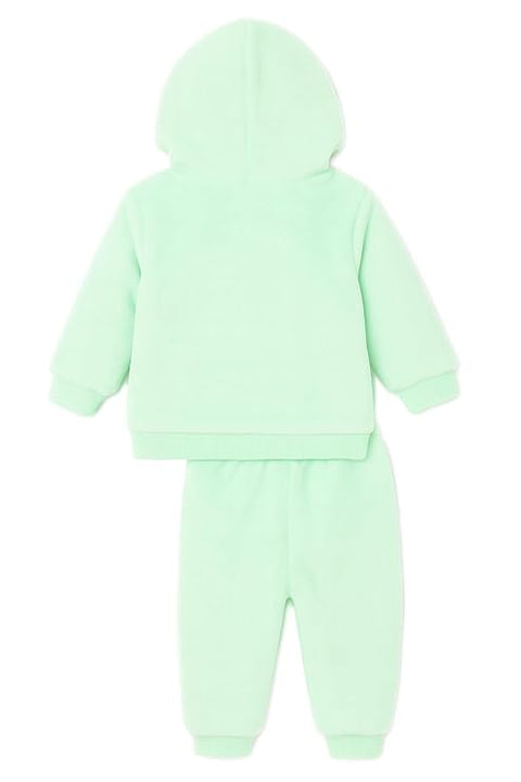 Kid's Smiling Star Warm Fleece Pullover Sweatshirt Hoodie  and Jogger Set