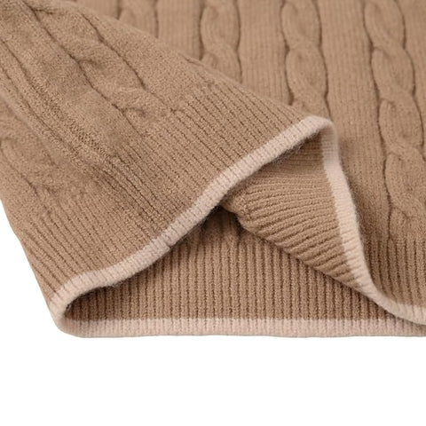 Boy's Classy Stripe Full Sleeve Warm Woollen Pullover Sweater