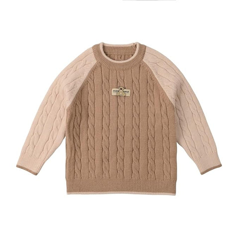 Boy's Classy Stripe Full Sleeve Warm Woollen Pullover Sweater
