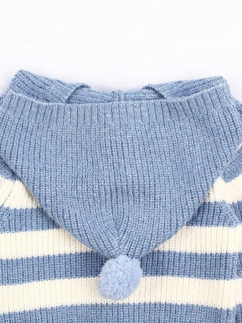 Kid's Full Sleeve Elephant Design Flat Knit Winter Woollen Sweater