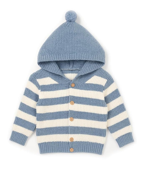 Kid's Full Sleeve Elephant Design Flat Knit Winter Woollen Sweater