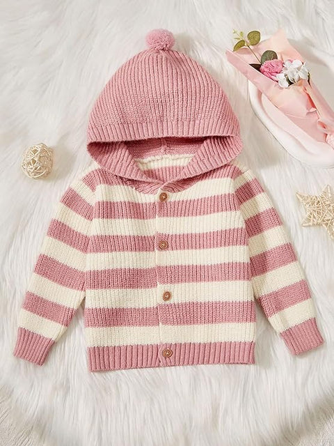 Kid's Full Sleeve Elephant Design Flat Knit Winter Woollen Sweater