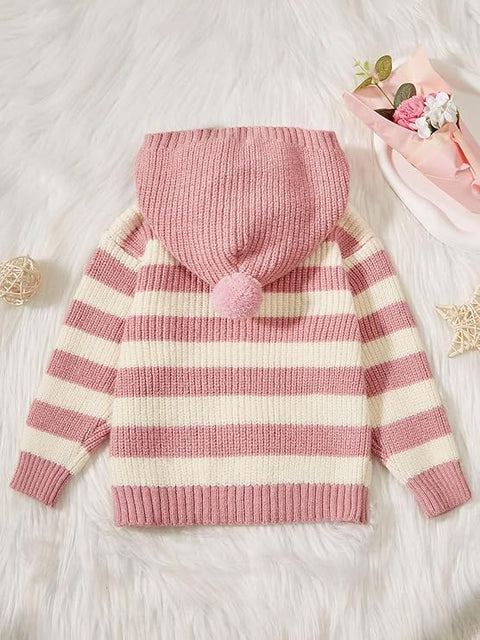Kid's Full Sleeve Elephant Design Flat Knit Winter Woollen Sweater