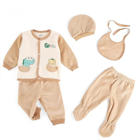 Newborn Soft Warm Winter 5 Piece Gift Set for Baby Boy & Girl