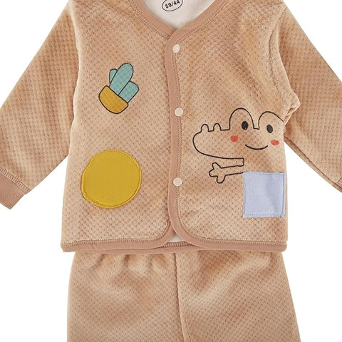 Newborn Soft Warm Winter Little Dinosaur 5 Piece Gift Set for Baby Boy & Girl