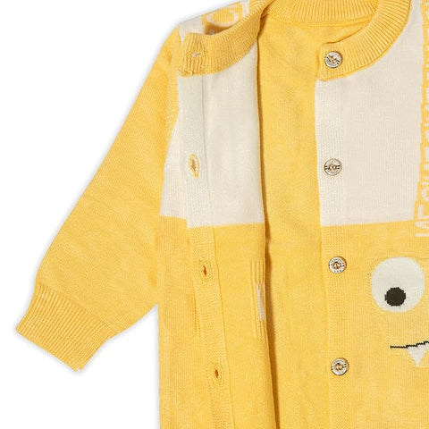 Kids Woollen Front-open Footless Winter Baby Romper