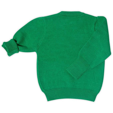 Girls Bow Embellished Full Sleeve Winter Wool Sweater Pullover