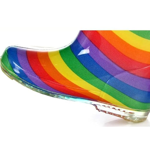 Kids Rainbow Stripe Rain Boots