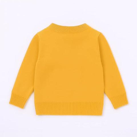 Boys Winter Warm Woolen Cartoon Sweater with Detachable Collar