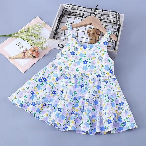 Girl's Knee Length Frock Dress