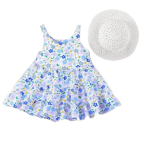 Girl's Knee Length Frock Dress