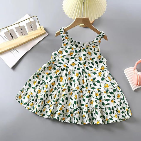 Girl's Knee Length Frock Dress