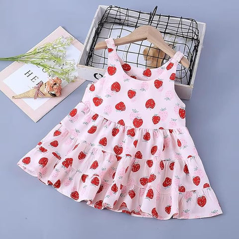 Girl's Knee Length Frock Dress