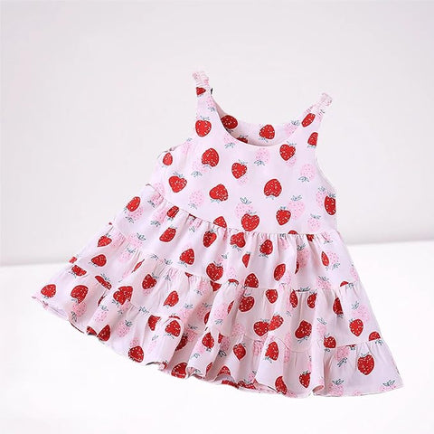 Girl's Knee Length Frock Dress