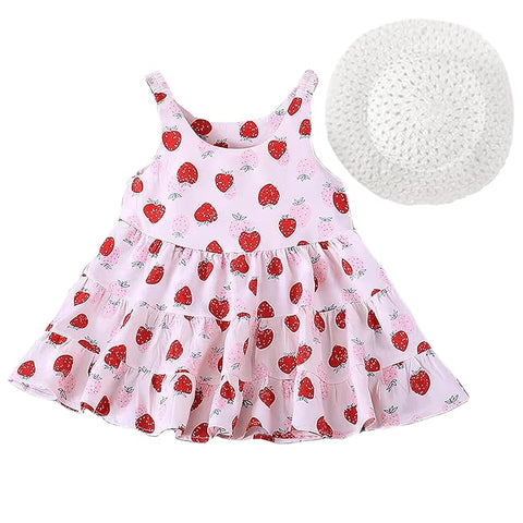 Girl's Knee Length Frock Dress