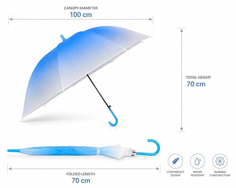 Bloomy Rain Umbrella | Lightweight Waterproof J Handle