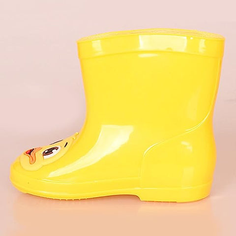 Yellow Duck Kid’s Waterproof Anti-Skid Rain Boots Rain Shoes Rain Wear Gear for Young Lil Toddler Tween Boys and Girls