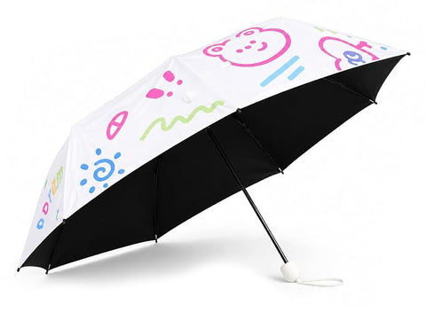 All Over Print 5 Fold Mini Travel Umbrella