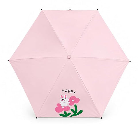 Bunny 5 Fold Compact EVA Umbrella with Carry Cover