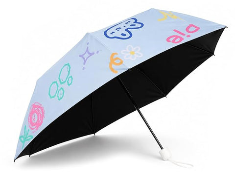 All Over Print 5 Fold Mini Travel Umbrella
