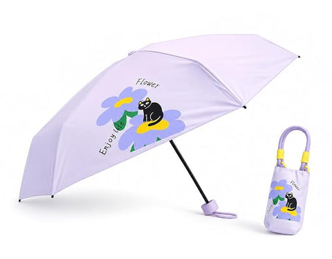Cat 5 Fold Compact EVA Umbrella with Carry Cover